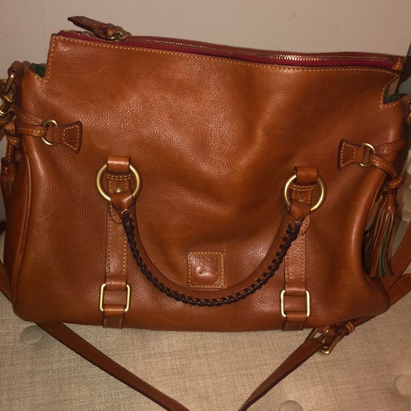 Donney & Bourke Large Florentine Leather Satchel - Picture 3 of 7